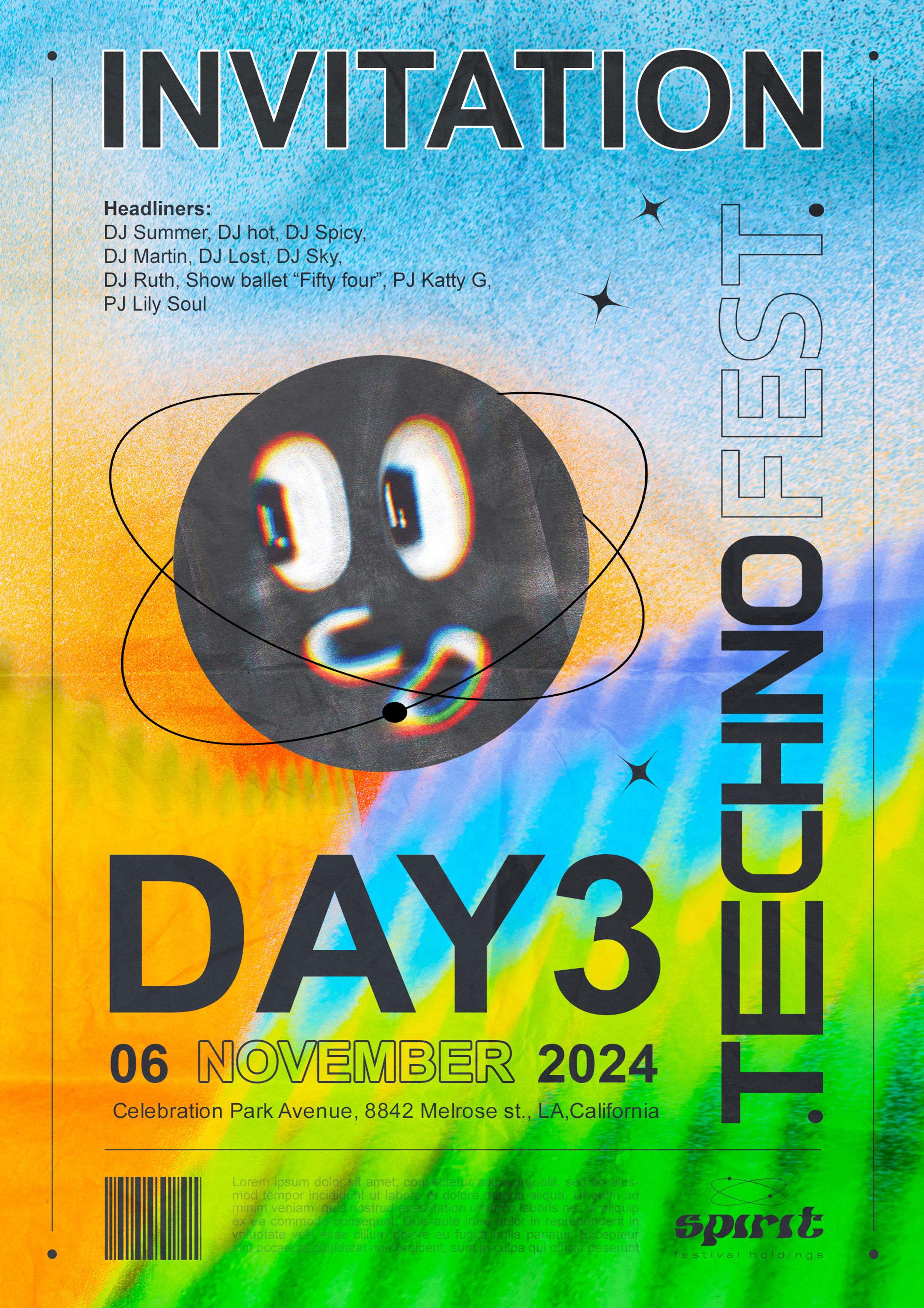day 3 techno v froissé